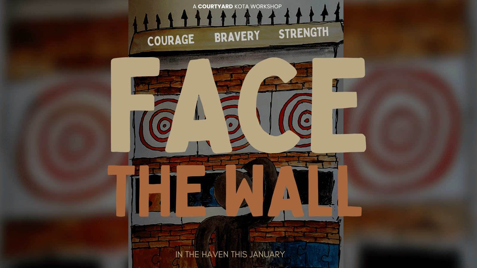 Face The Wall Horizontal Face The Wall - a Workshop Poster