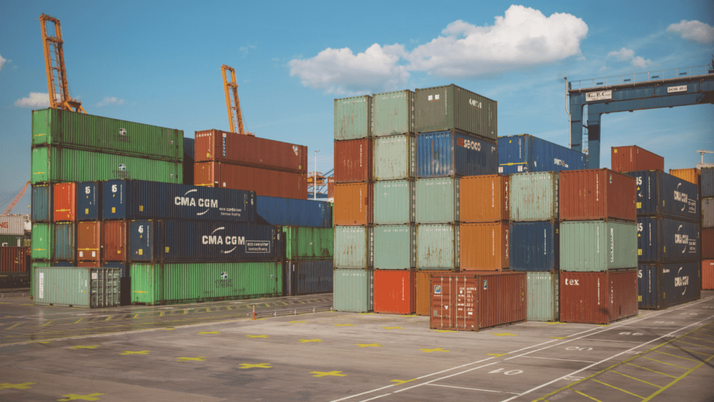 Playful Steel Container on Container Dock by freestocks.org from Pexels (Free use via Canva)