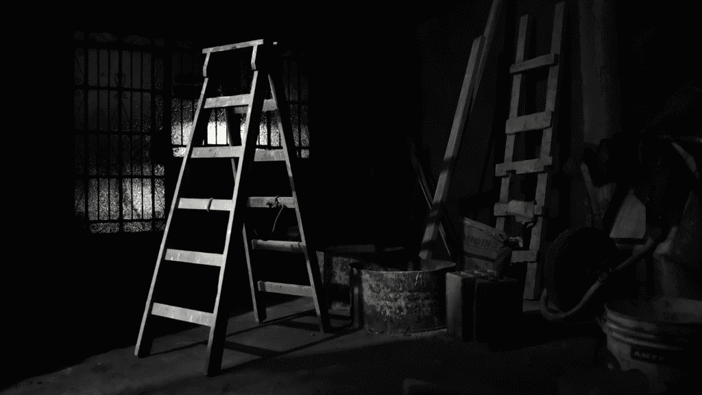 Status Insecurity Ladder Wooden Ladders in the Storage Room by César Castro Abad (Free use via Canva)